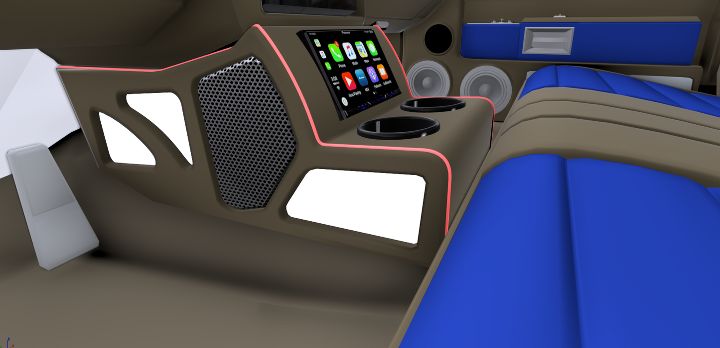 Front and Rear console