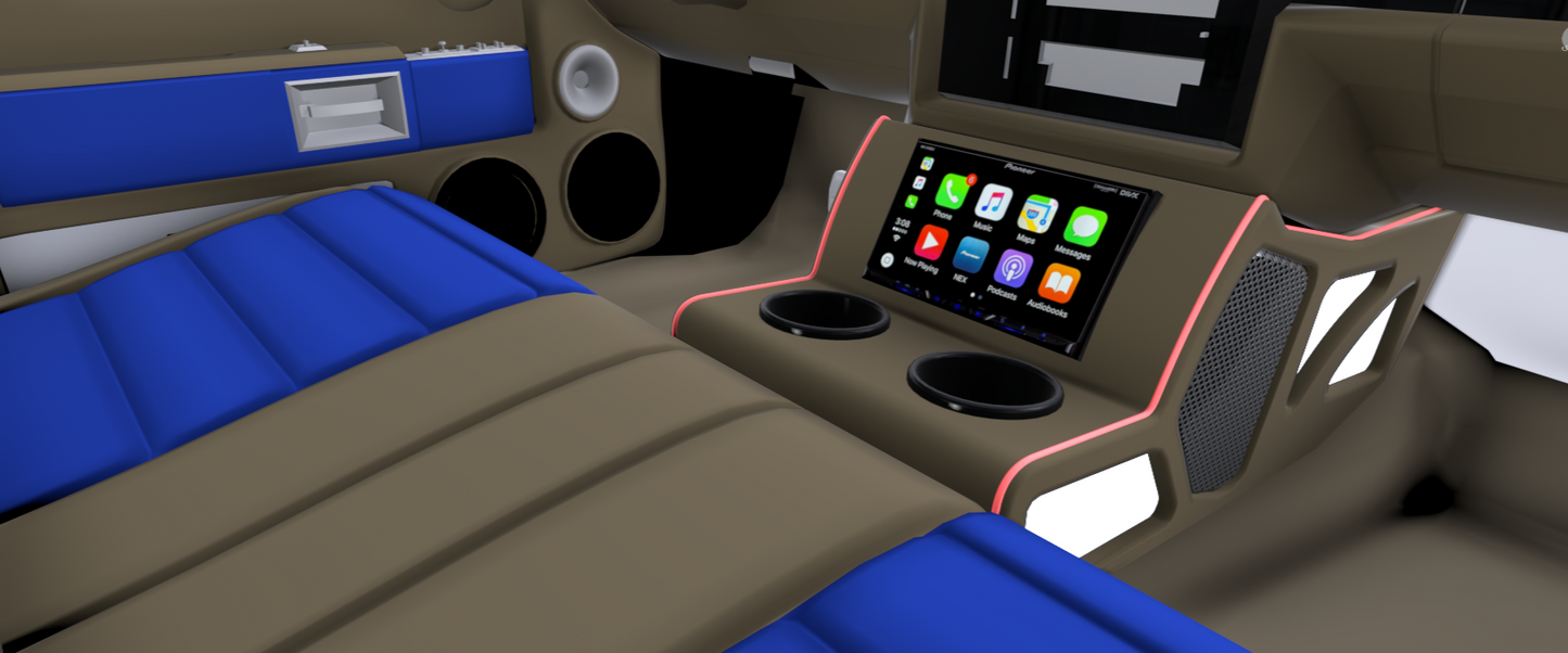 Front and Rear console