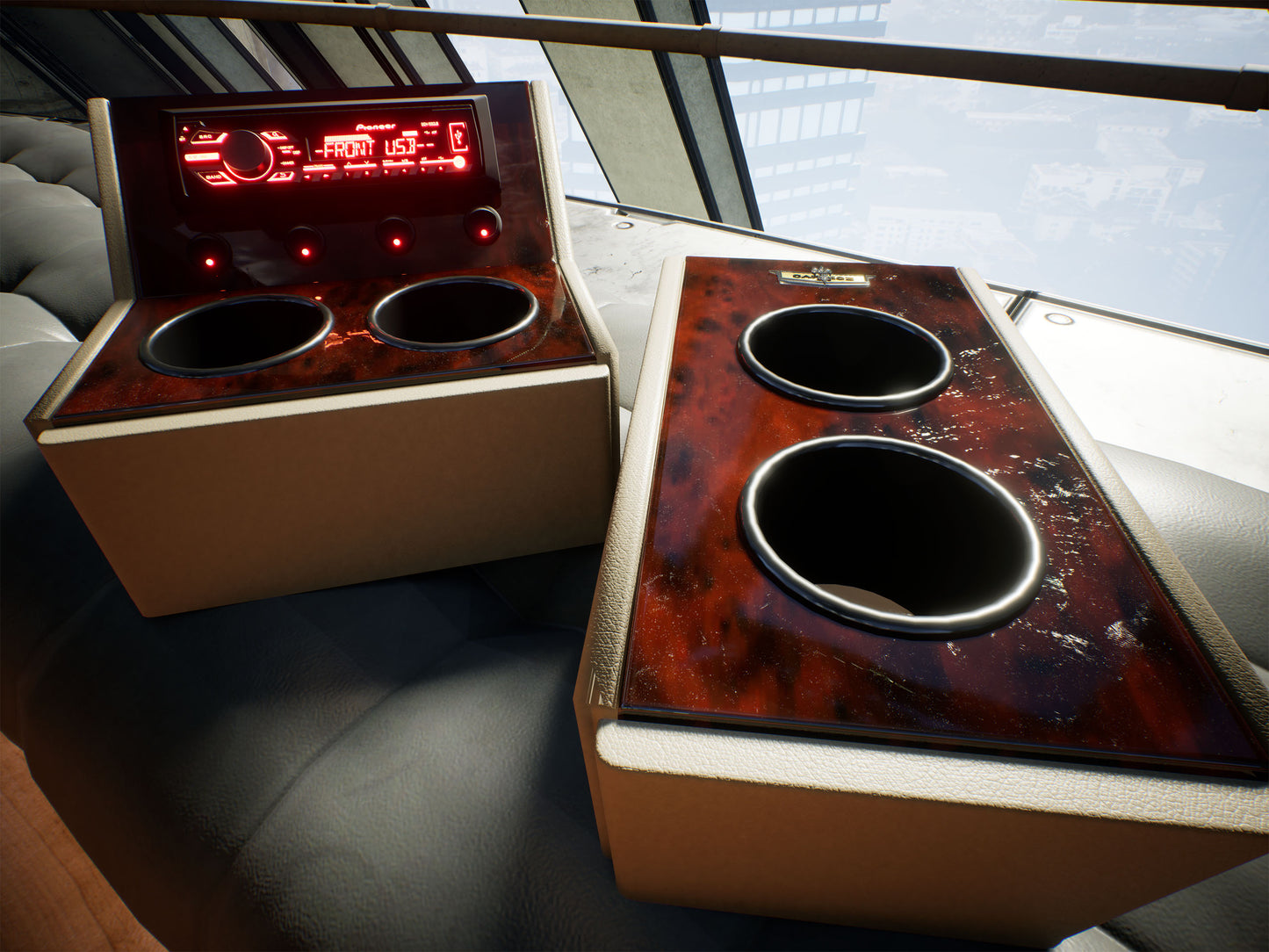 Woodgrain Console Set