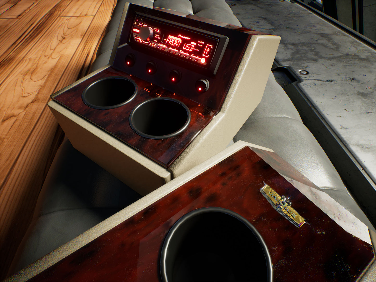 Woodgrain Console Set