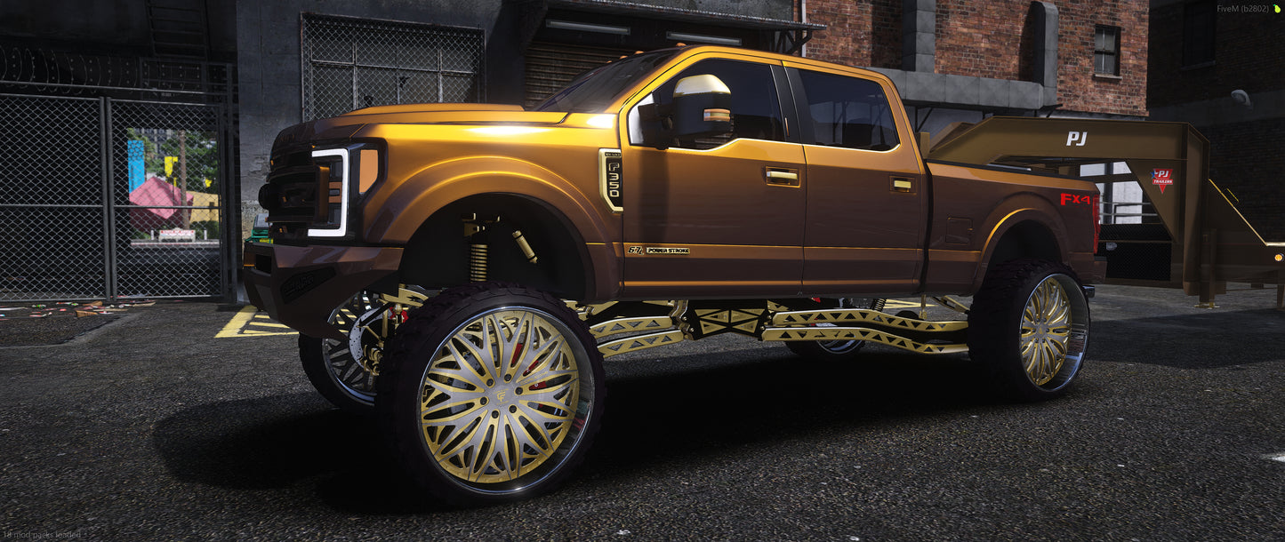2018 Ford F-350 Lifted + Trailer