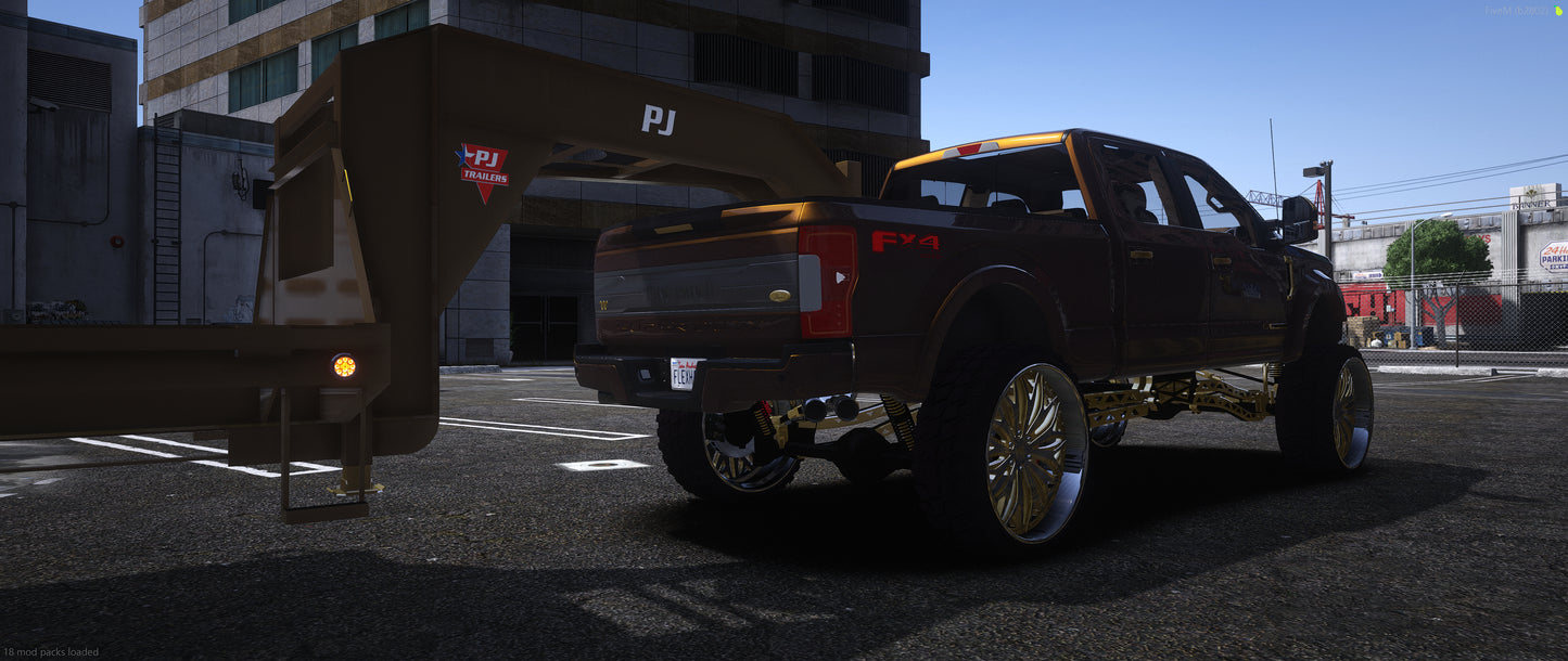 2018 Ford F-350 Lifted + Trailer