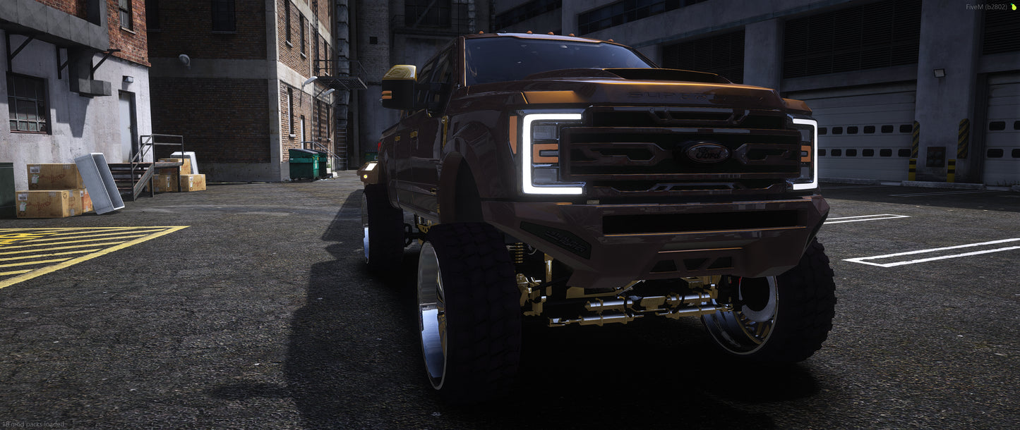 2018 Ford F-350 Lifted + Trailer