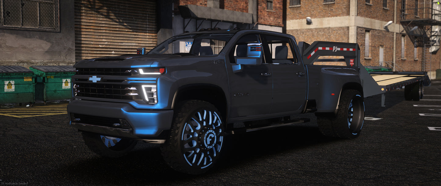 2020 Chevrolet Silverado Dually + Trailer