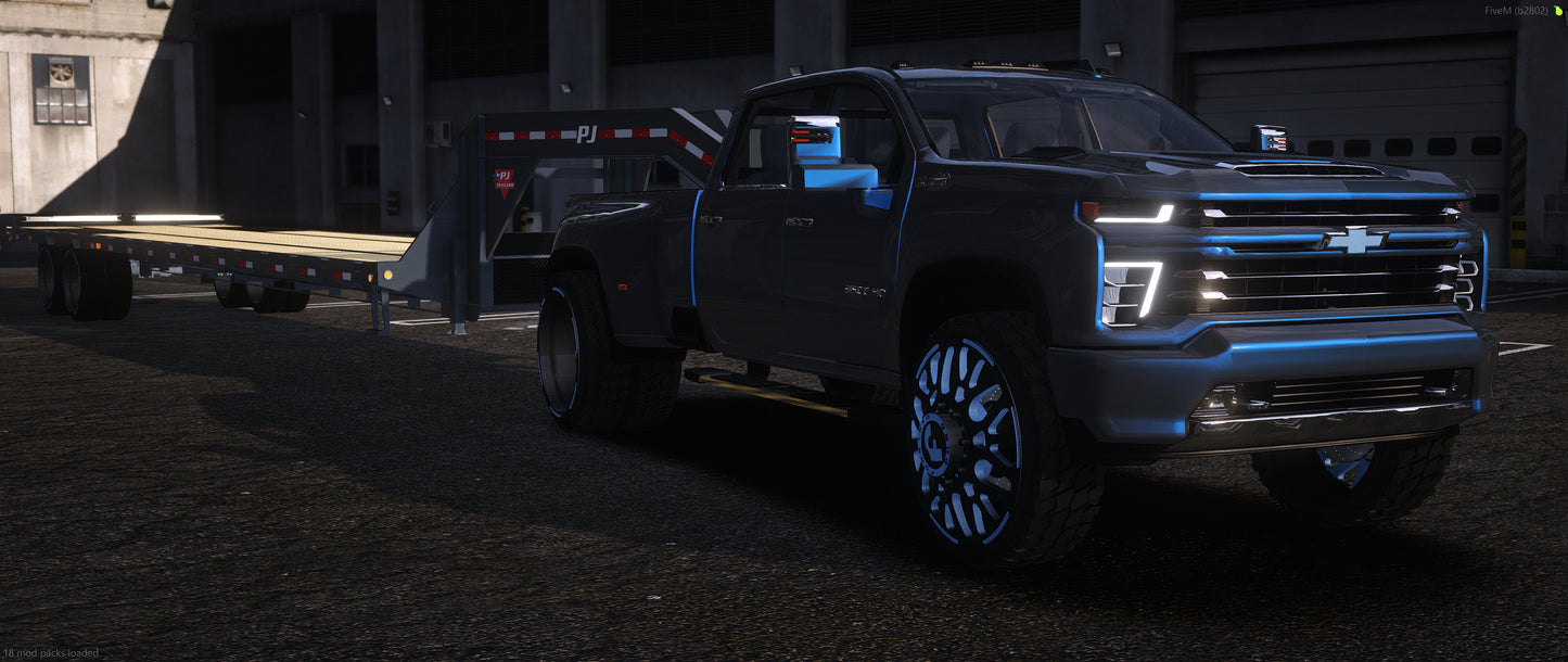 2020 Chevrolet Silverado Dually + Trailer