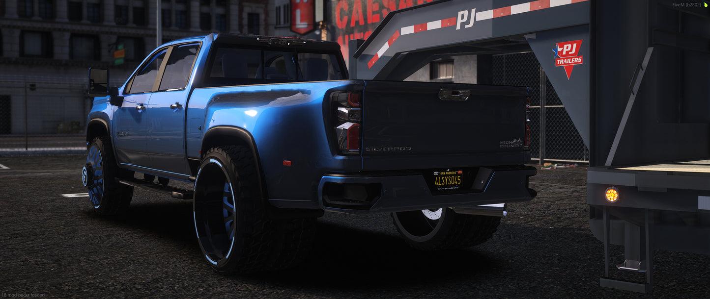 2020 Chevrolet Silverado Dually + Trailer