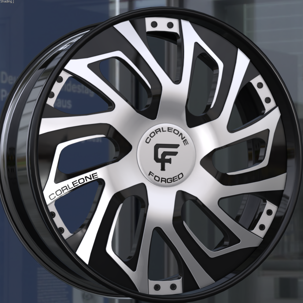Corleon Red Rims Corleone Forged Milani Big Cap β Stunt Rim Shop