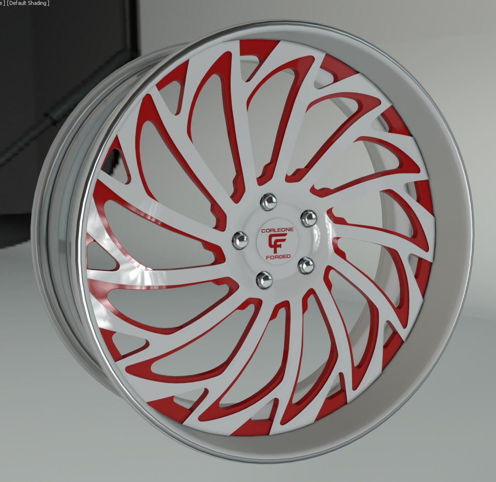 Corleon Red Rims Corleone Forged Nitti 5-lug β Stunt Rim Shop