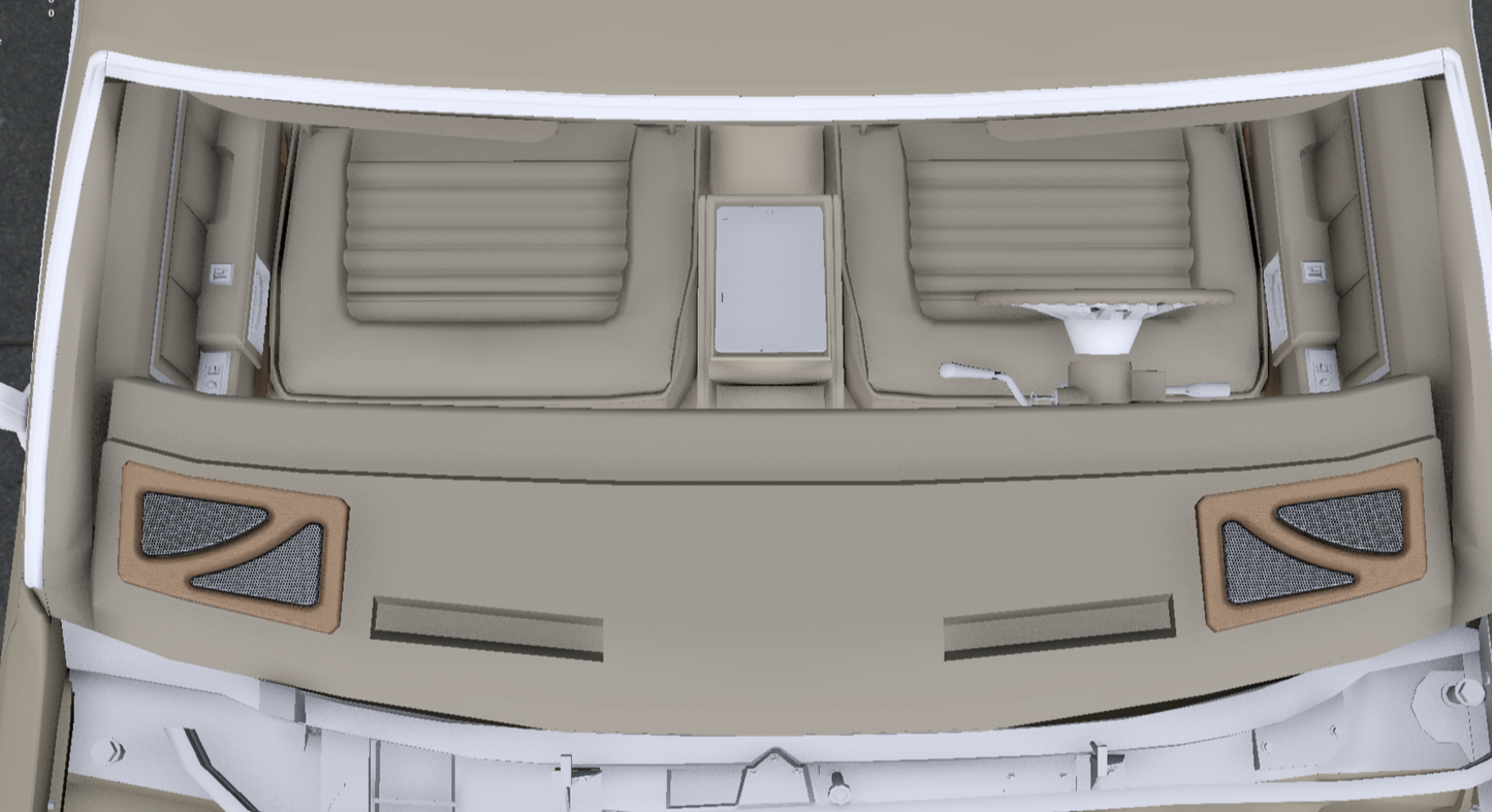 Box Chevy Dash Speaker and Lower Door Panel