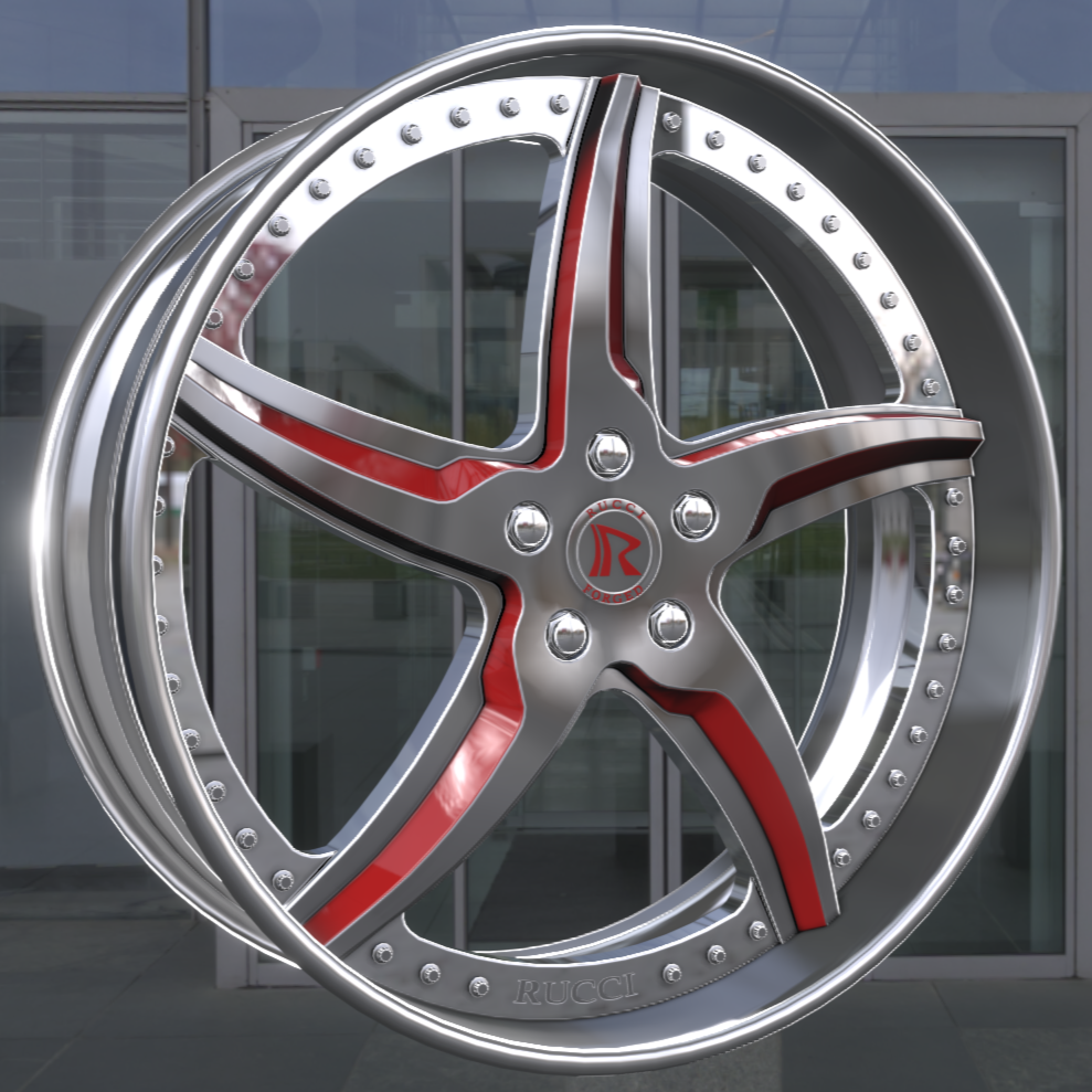 Corleon Red Rims Corleone Forged Cotello β Stunt Rim Shop