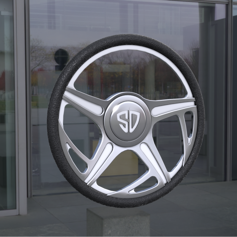 SD Forged Sickle Half Steering Wheel